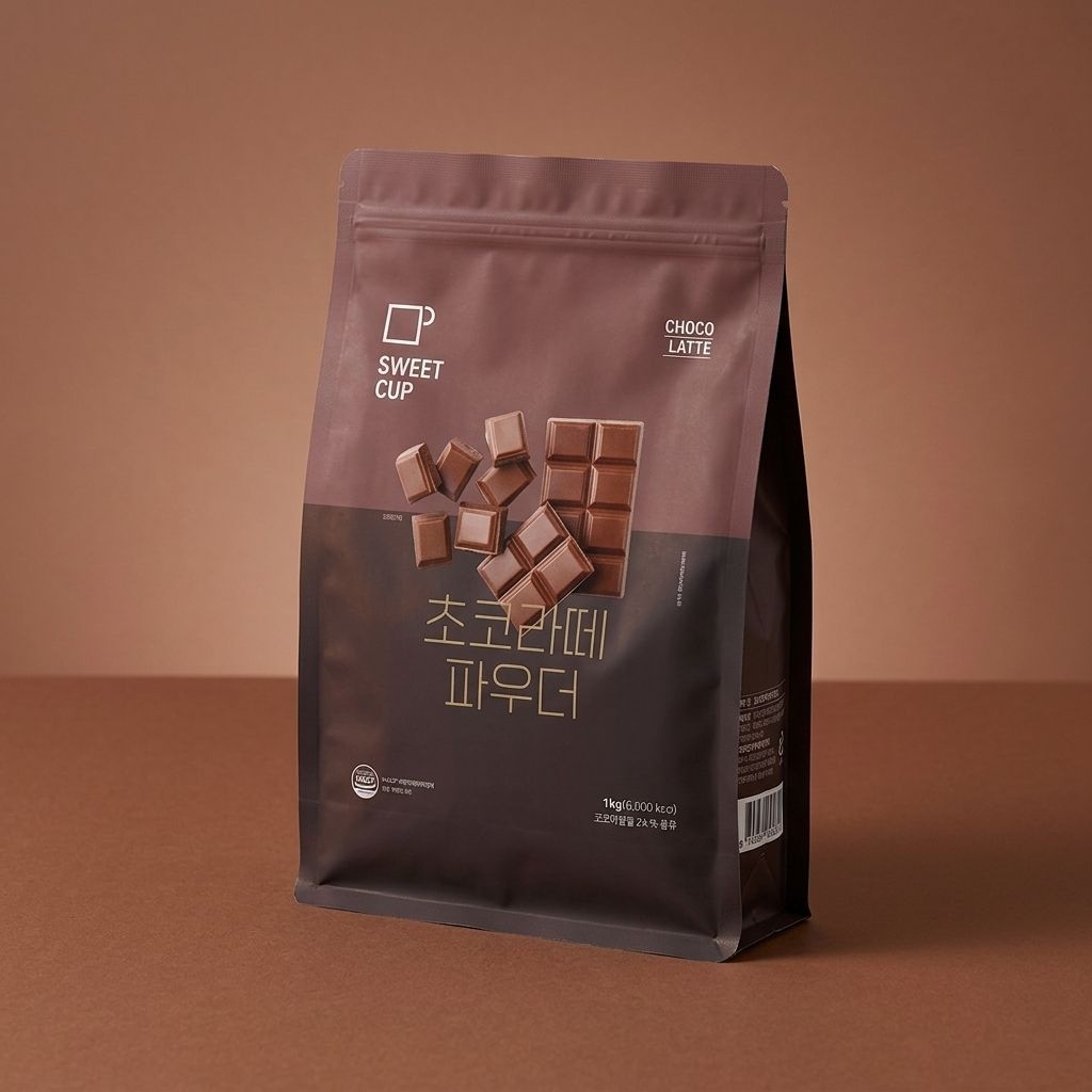 스위트컵 파우더 홈카페 디저트재료 초코라떼 1kg 10개