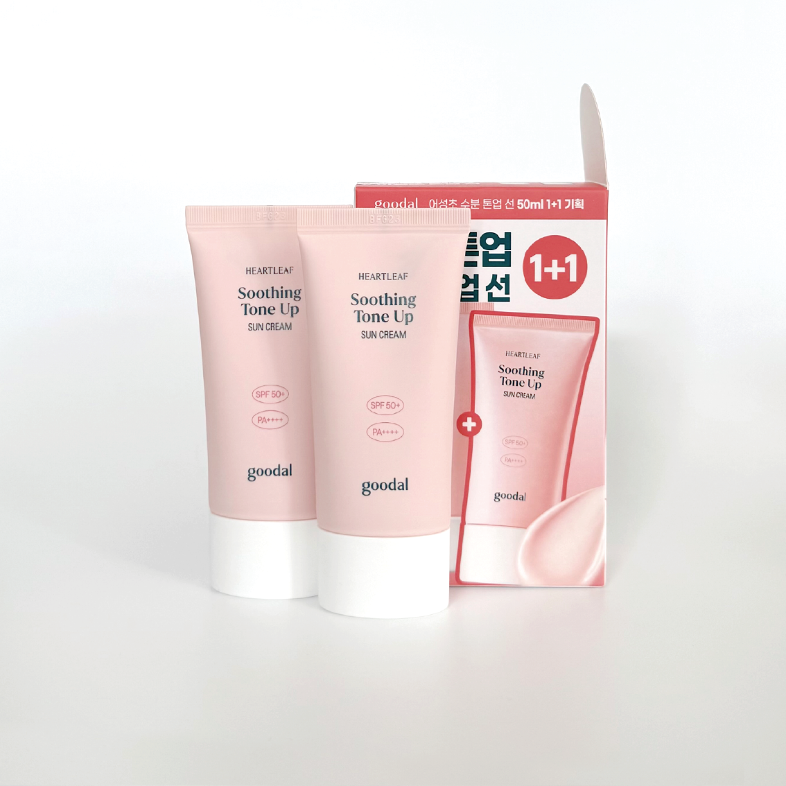 [오늘출발] 구달 맑은 어성초 진정 수분 톤업 선크림 (SPF50+) 1+1 기획