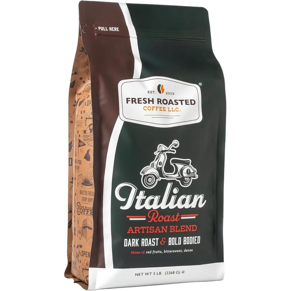 [해외] Fresh Roasted Coffee 프레시 로스티드 커피 이탈리안 로스트 홀 빈 커피 다크 로스트 2.27kg