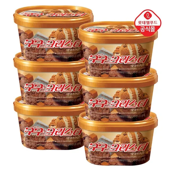 롯데 구구 크러스터 660ml x 6개