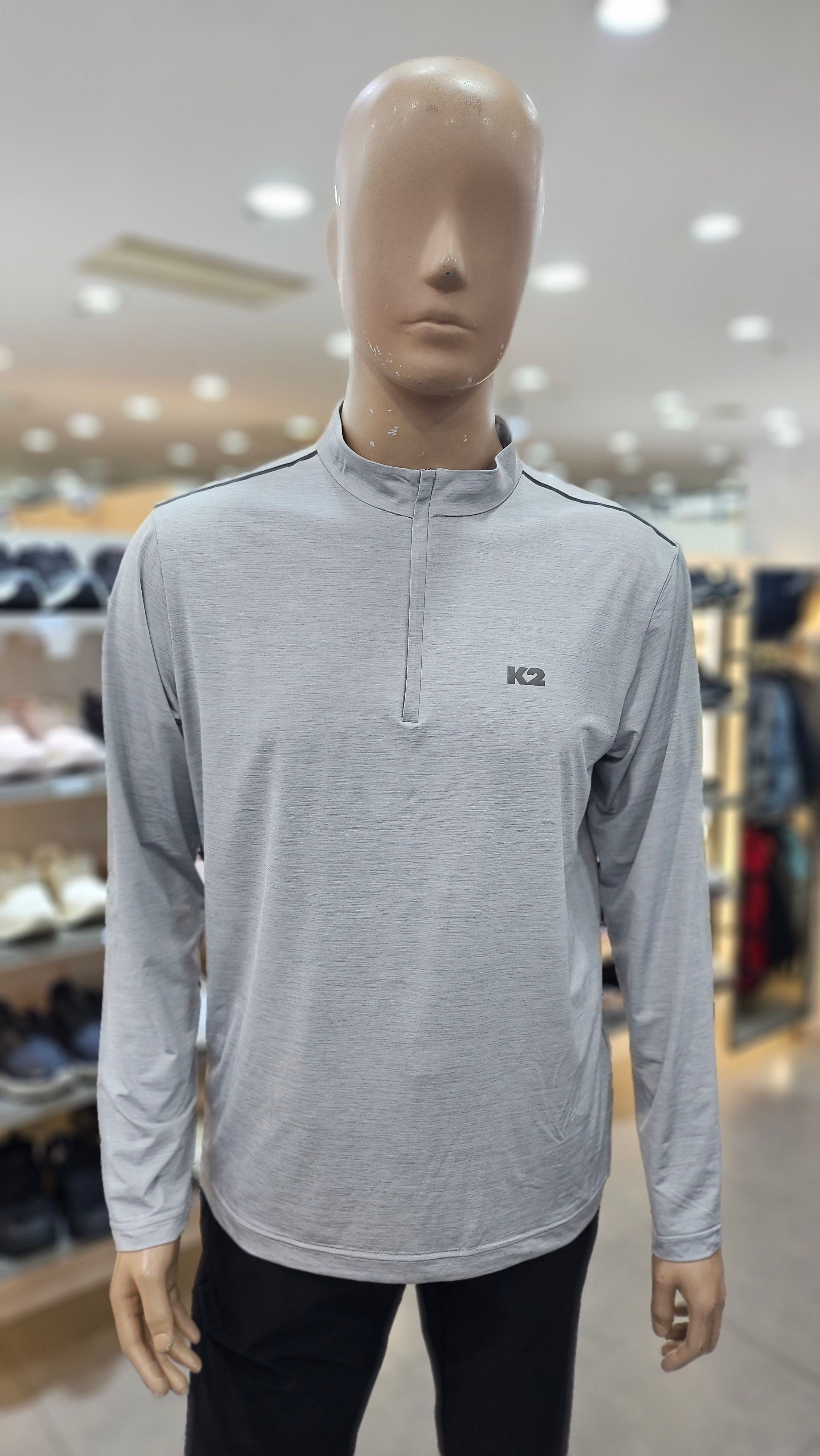 K2 남성 여름 쿨 티셔츠 아이스 긴팔 짚업 등산의류 KMM26293 MHN4 585703