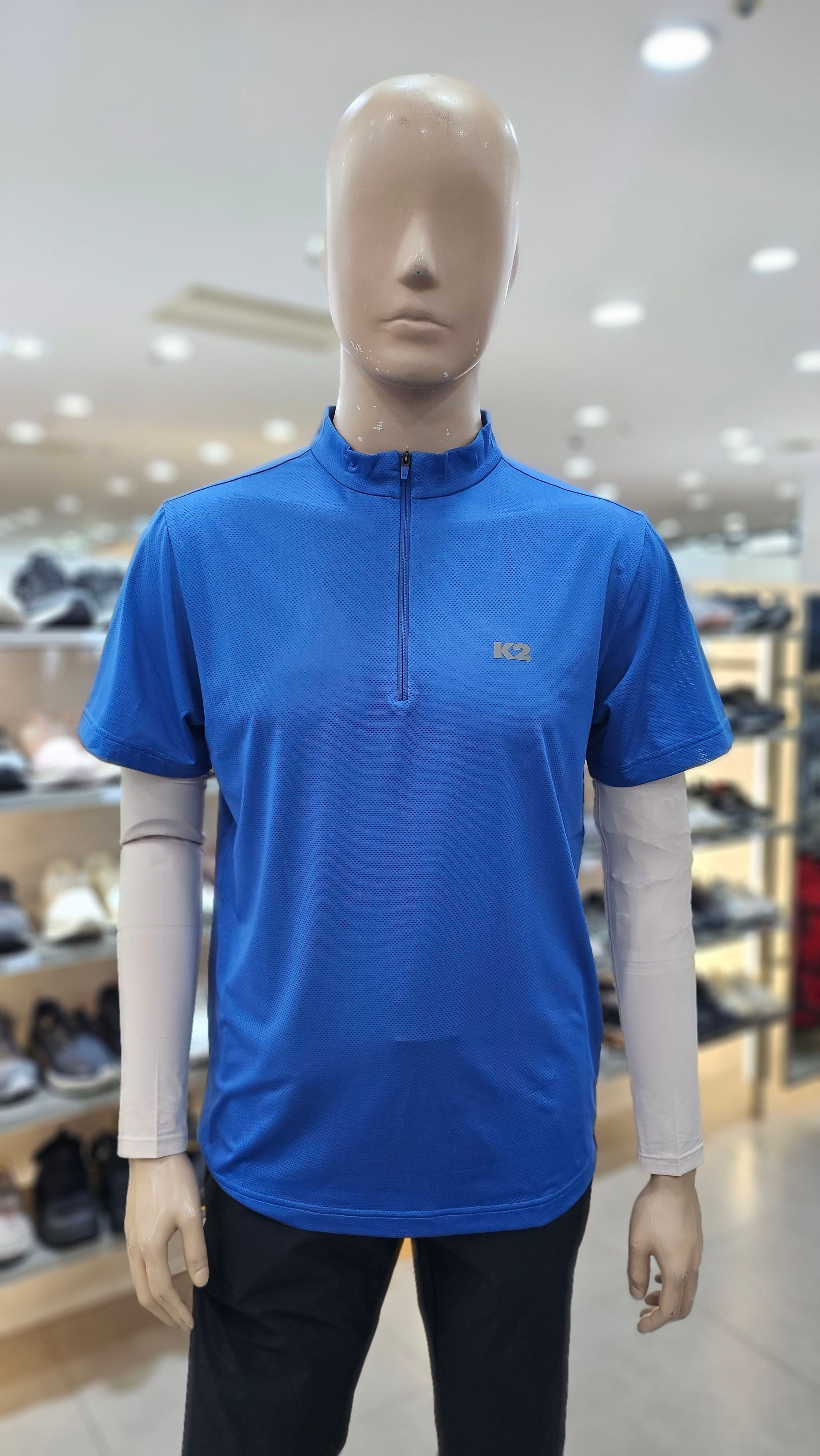 K2 남자 여름 티셔츠 메쉬 반팔 짚업 KMM26295 HXKBN4 등산의류 585699