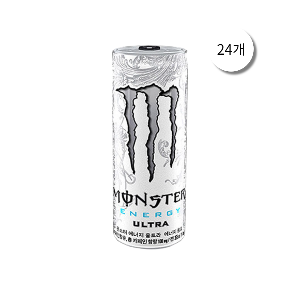 코카콜라음료 몬스터 에너지 울트라 화이트 355ml x 24개