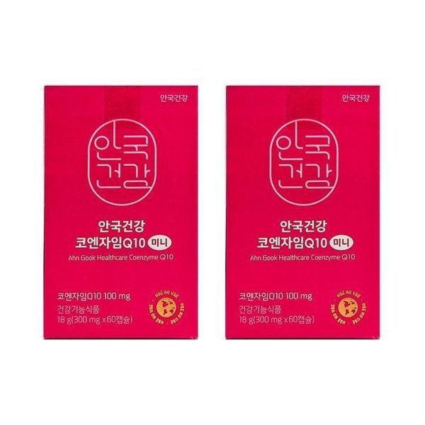[하프클럽]안국건강 코엔자임Q10 미니 300mg x 60캡슐 2개 HIS