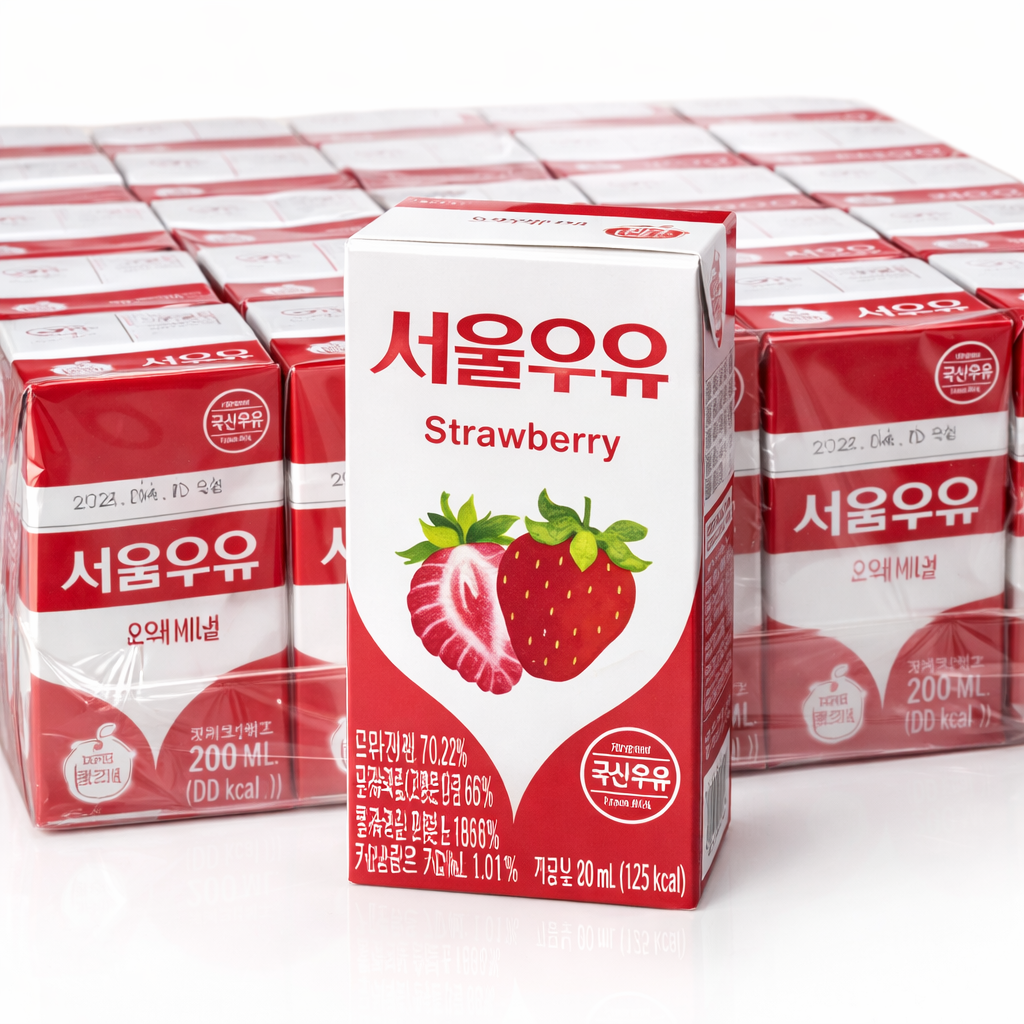 서울우유 멸균 딸기우유 200ml X 24개입