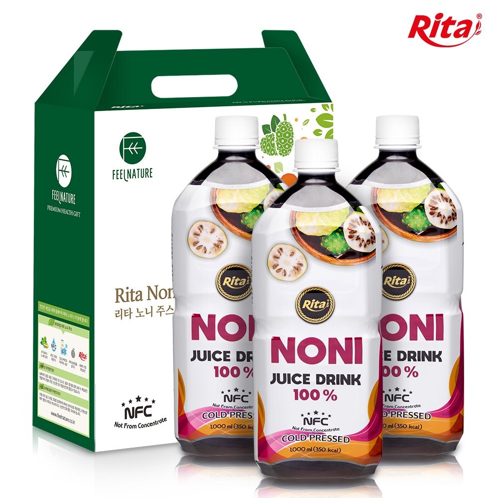 리타주스 베트남 100 착즙 노니원액 노니주스 1000ml x 3병 선물세트