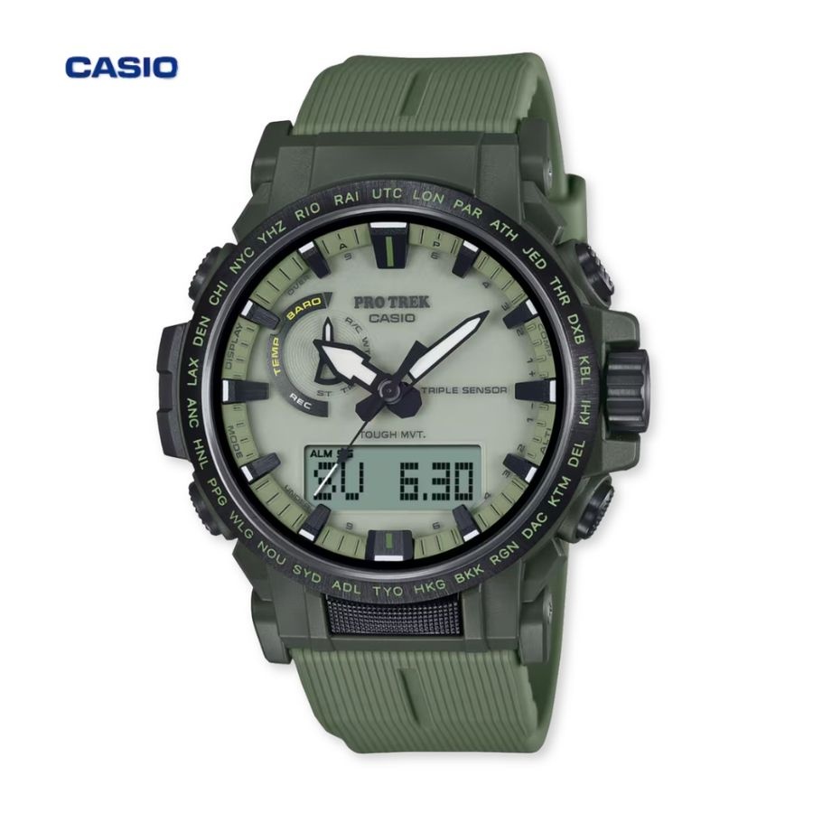 [해외] 카시오 casio 프로트렉 클라이머 등산시계 그린 PRW-61LD-3JF 일본생산