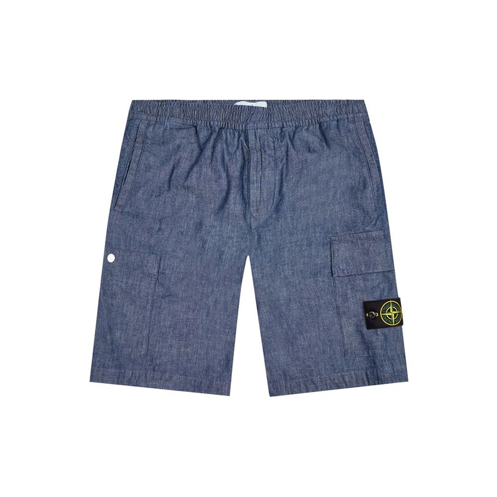 스톤아일랜드 15주년 와펜 카고 트레이닝 데님 팬츠 워시 7415L1407 WASH