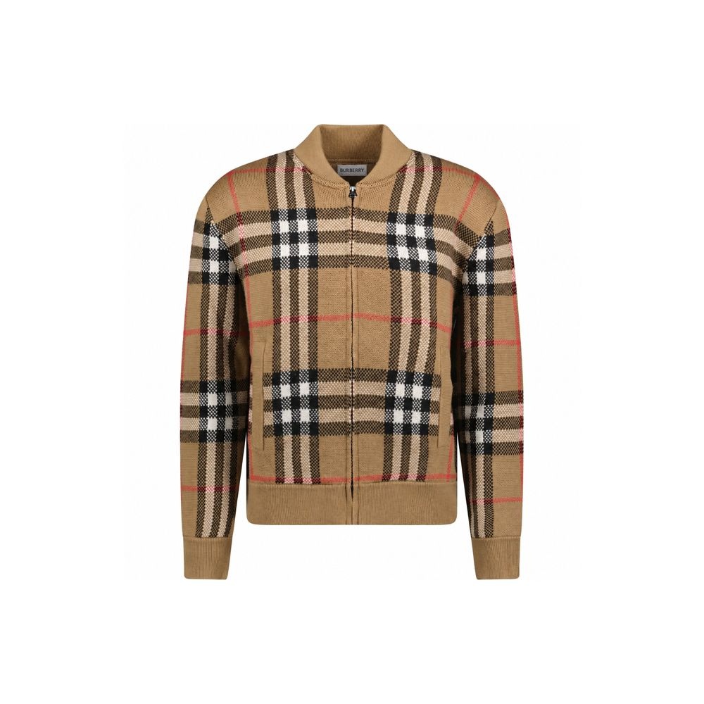 26FW 모랜드 MORLAND 체크 울 니트 봄버 자켓 토프 8121394