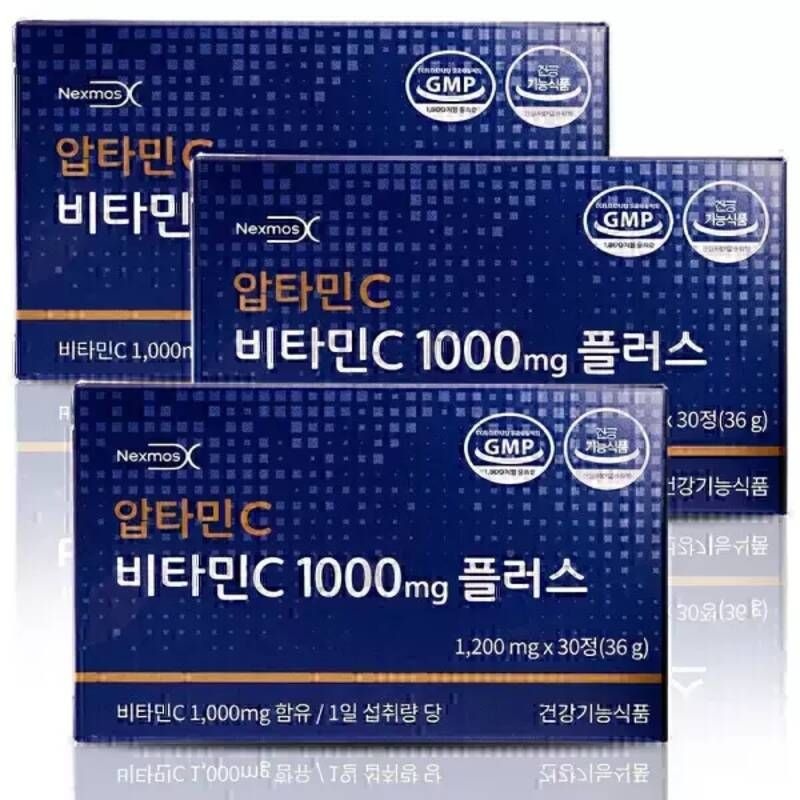 UnKnown 넥스모스 압타민C 비타민C 1000mg 플러스(30정) 3개 757429