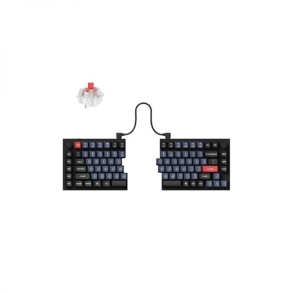 [해외] Keychron 키크론 Q11 QMK VIA TKL 분리형 키보드 인체공학적 디자인 91키 75% 레이아웃 유선 기계식 게이밍 Mac Windows 호환