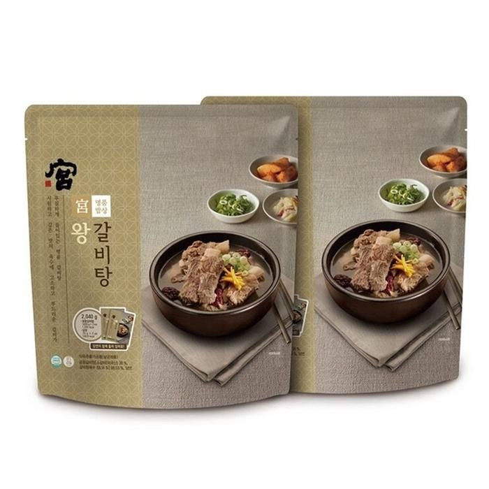 궁 왕갈비탕 1kg x 2 x 2팩 (총 4개)