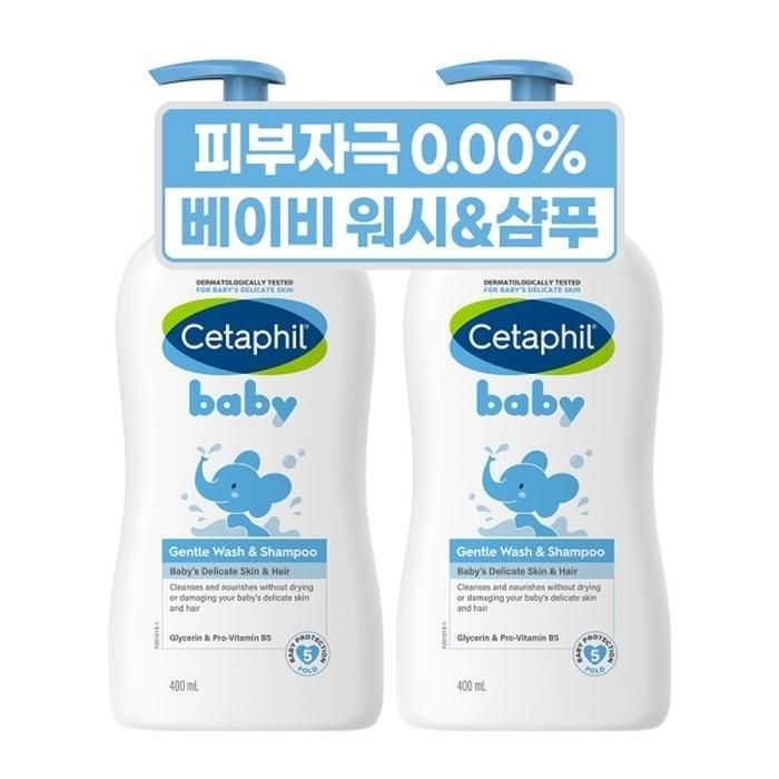 세타필 탑투토 베이비 워시 앤 샴푸 400ml 2개