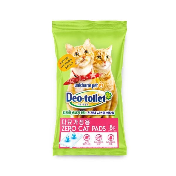 데오토일렛 고양이 패드 8P(다묘용)