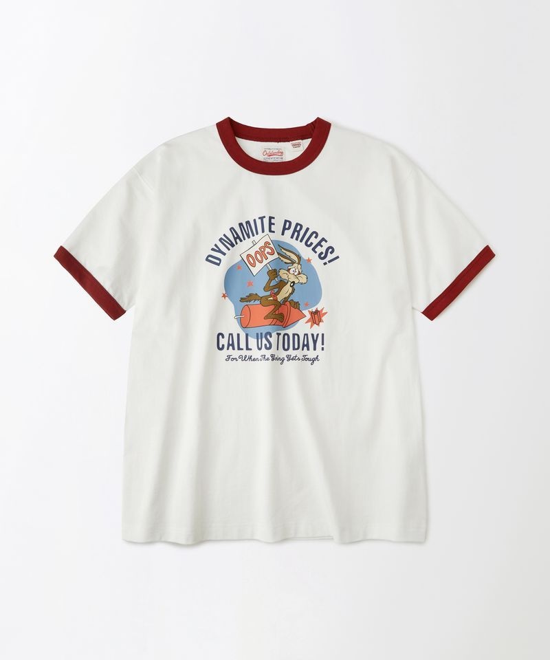 OUTSTANDING [LOONEY TUNES] HALF SLEEVE TEE(DYNAMITE PRICES)_WHITEOS26SSST38OW