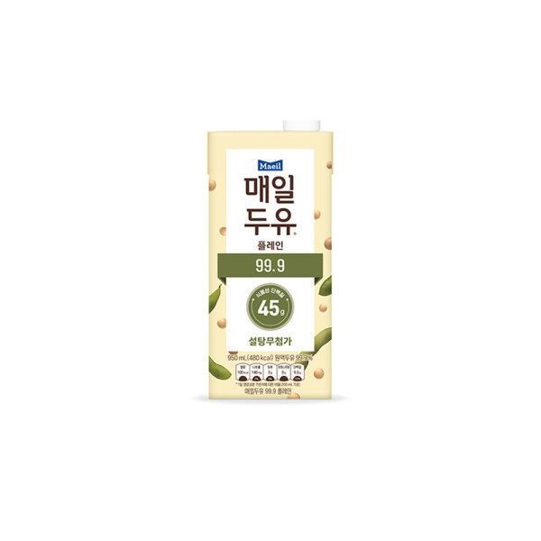 매일두유 99.9 950ml X12팩/무가당두유/고단백두유/무배