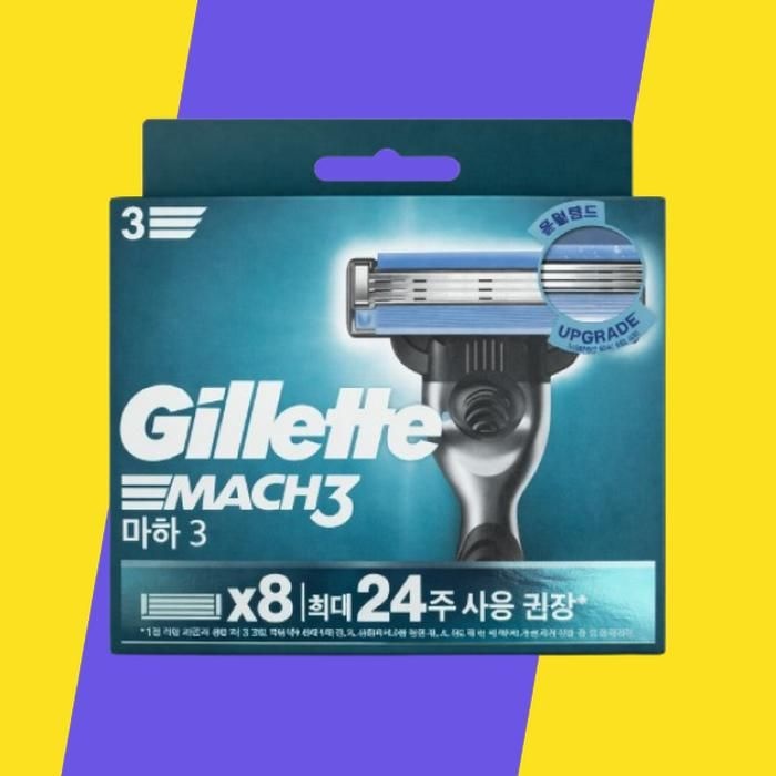 질레트 마하3 면도날 8개
