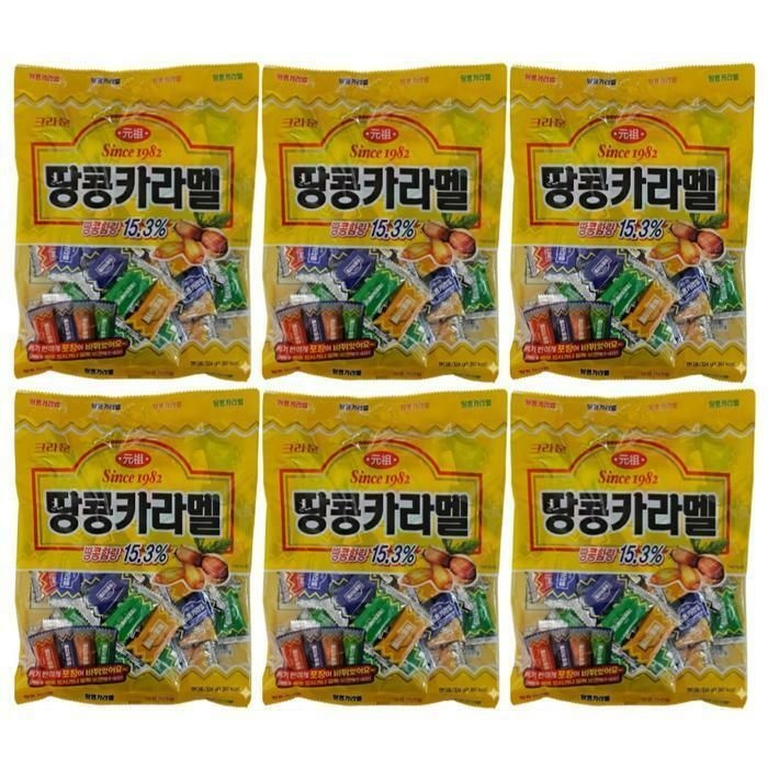 (현대Hmall) 크라운 땅콩카라멜 324g x 6개