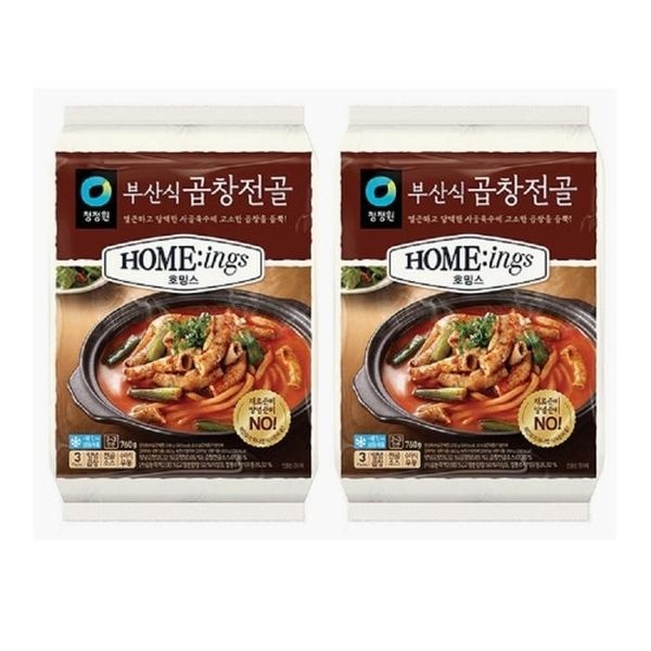 청정원 호밍스 부산식 곱창전골 760gx2 맛있는 간편식  한국식품