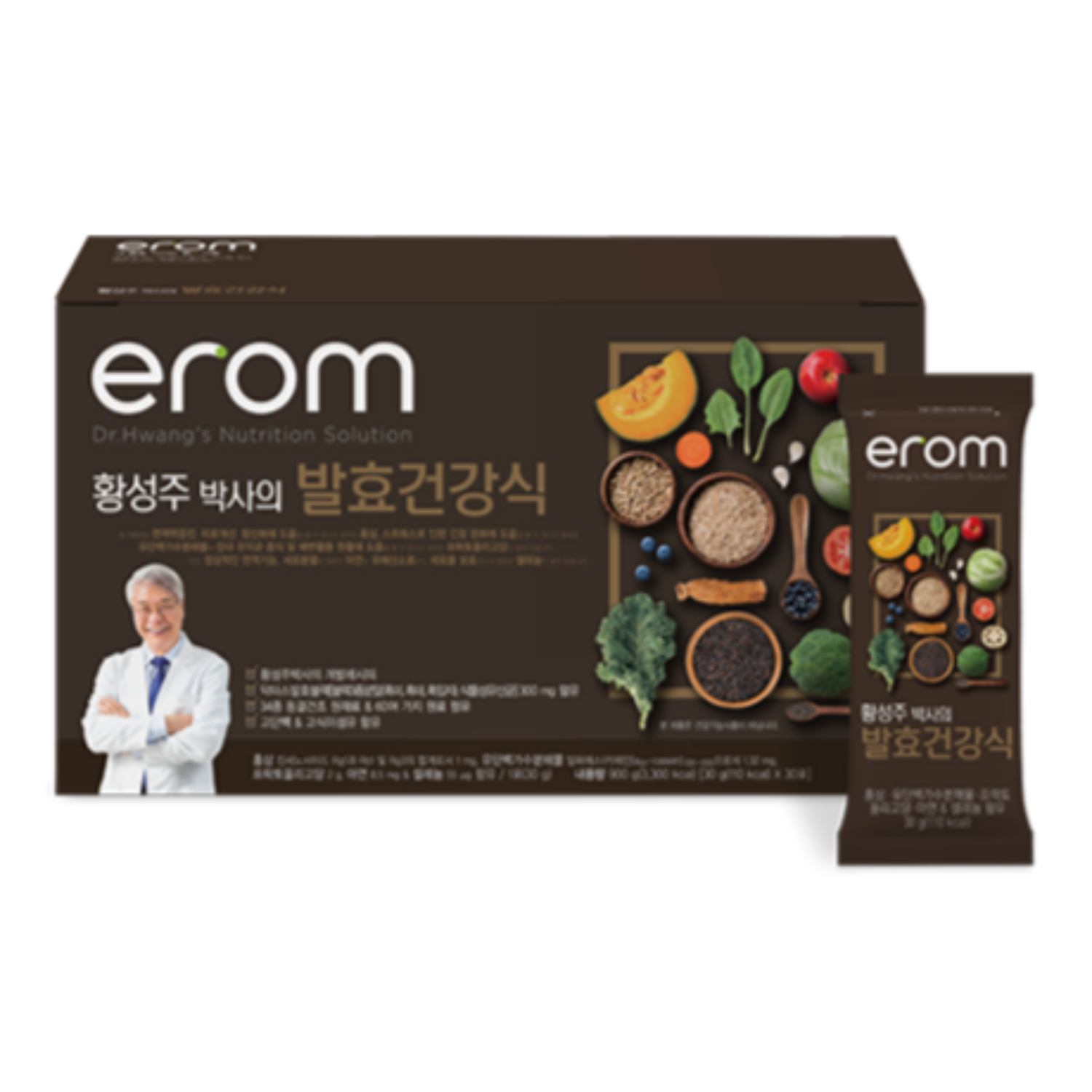 [오늘출발] 이롬 생식 황성주 프리미엄 건강식 선식 식사대용 30g 30포 1박스