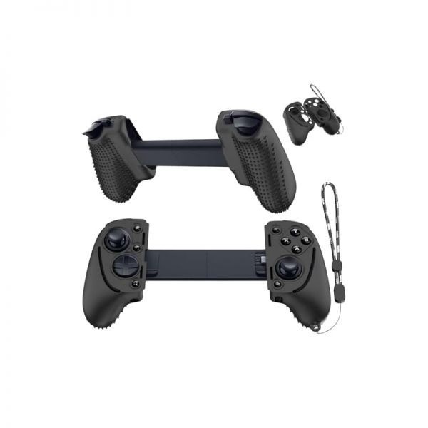 [해외] Razer 레이저 Kishi Ultra Gaming Controller용 실리콘 그립 케이스 커버 Controller와 호환되는 컨트롤러 보호 끈이 달린 핸들