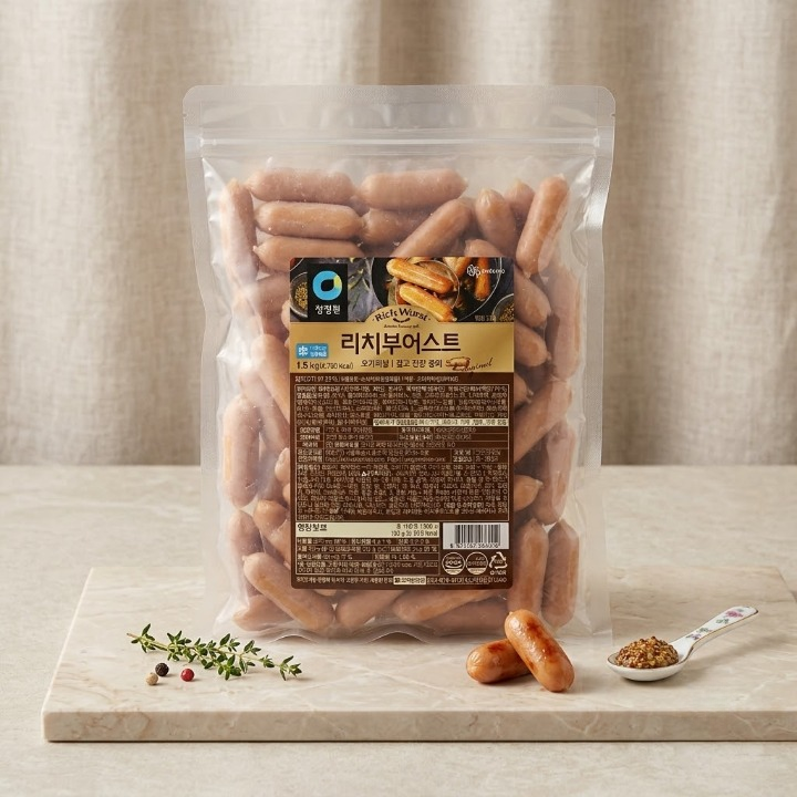 청정원 리치부어스트 오리지널 1.5kg 1개