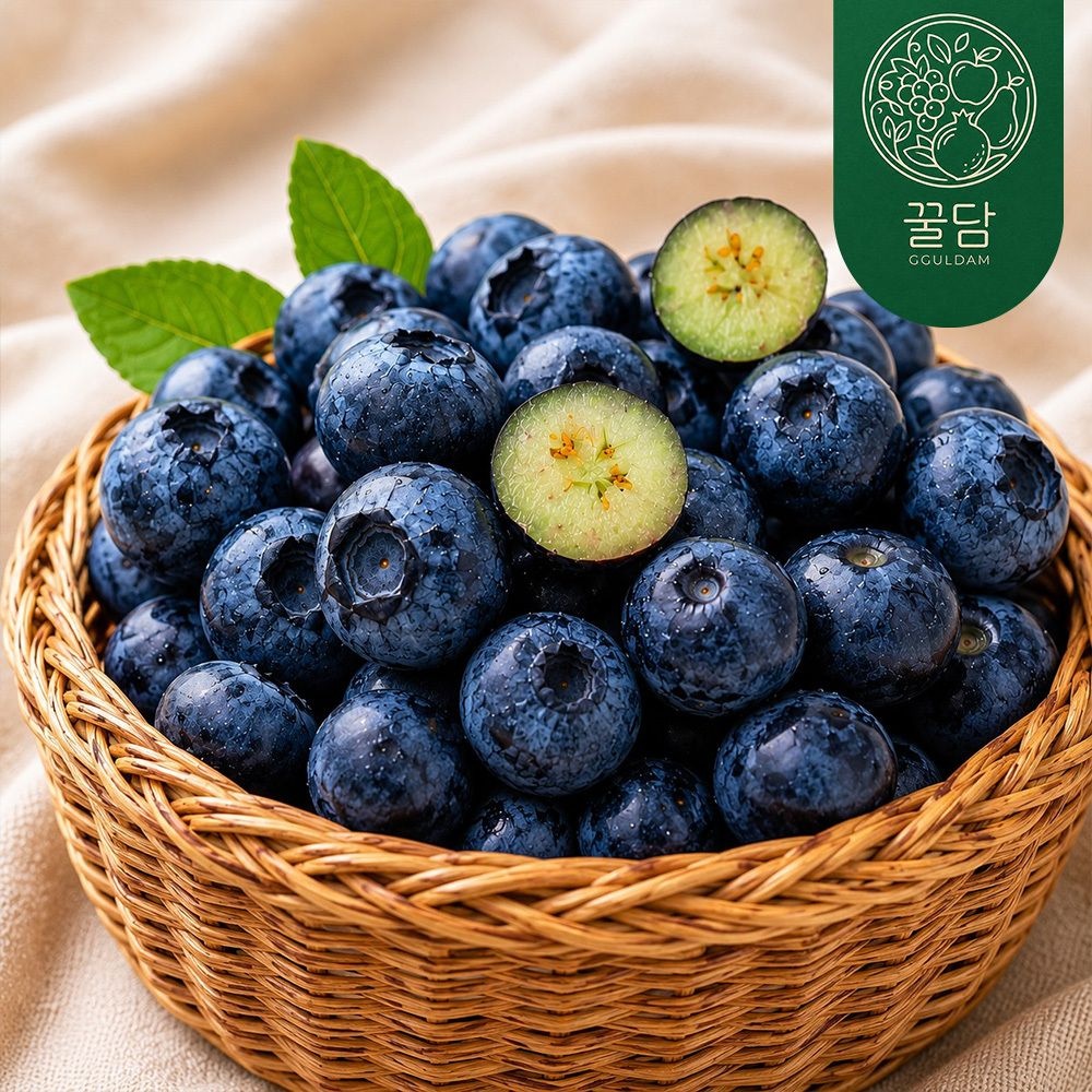 [온누리7%혜택][꿀담] 황토에서 자란 고당도 국내산 블루베리 200g/500g (블루베리(혼합과) 200g 1팩)