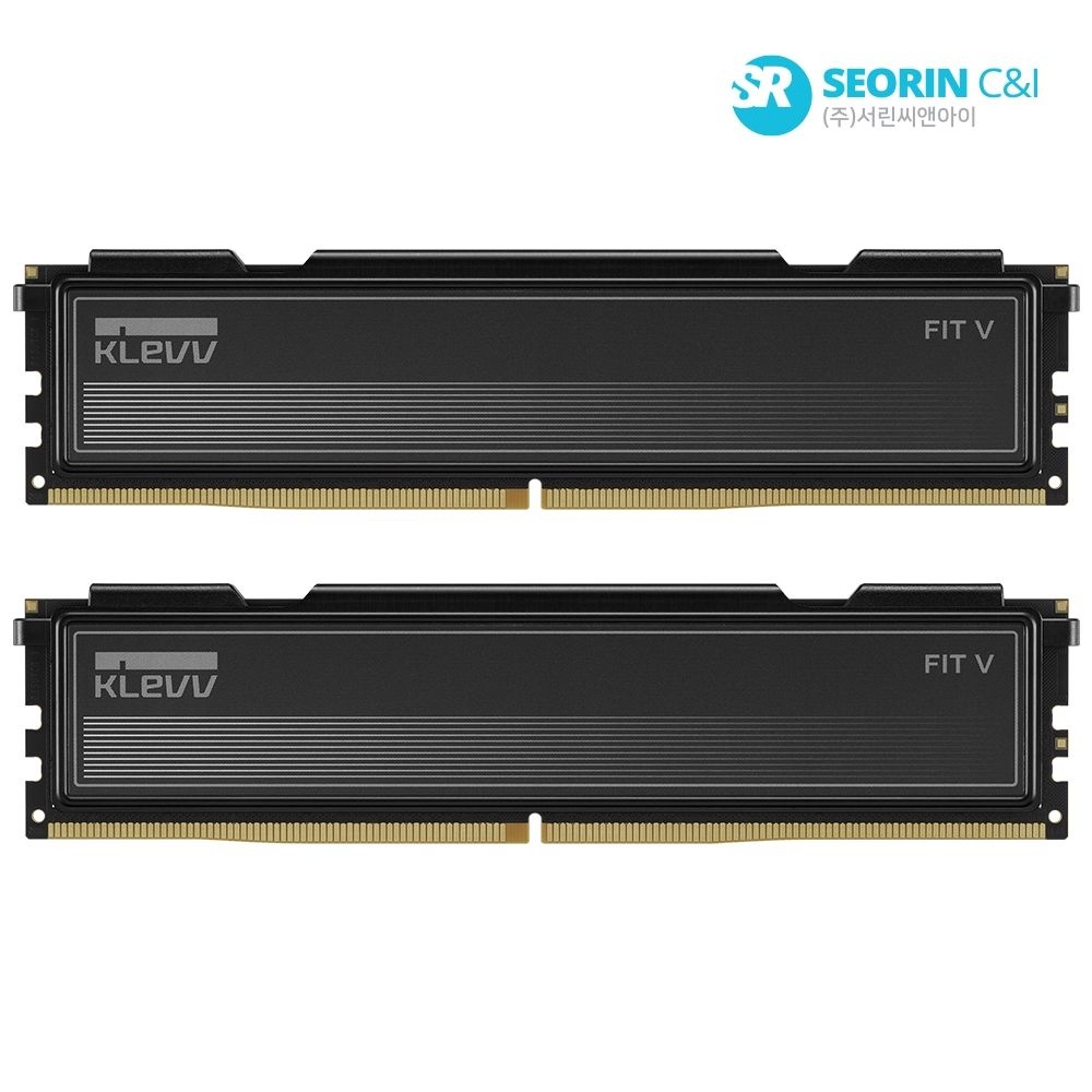 [서린공식] 에센코어 클레브 DDR5-6000 CL28 FIT V BLACK AMD 패키지 서린 (32GB(16Gx2))
