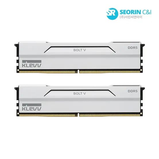 [서린공식] 에센코어 클레브 DDR5-6000 CL30 BOLT V 화이트 패키지 서린 32GB(16Gx2)