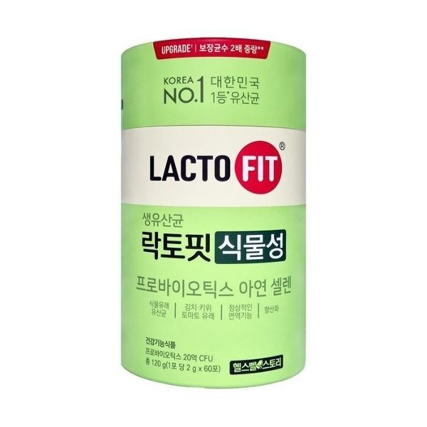 락토핏 생유산균 식물성 프로바이오틱스 아연 2gx60포 1통 shi