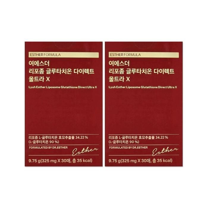 여에스더 리포좀 글루타치온 다이렉트 울트라X 325mg 30매 2개/mjc