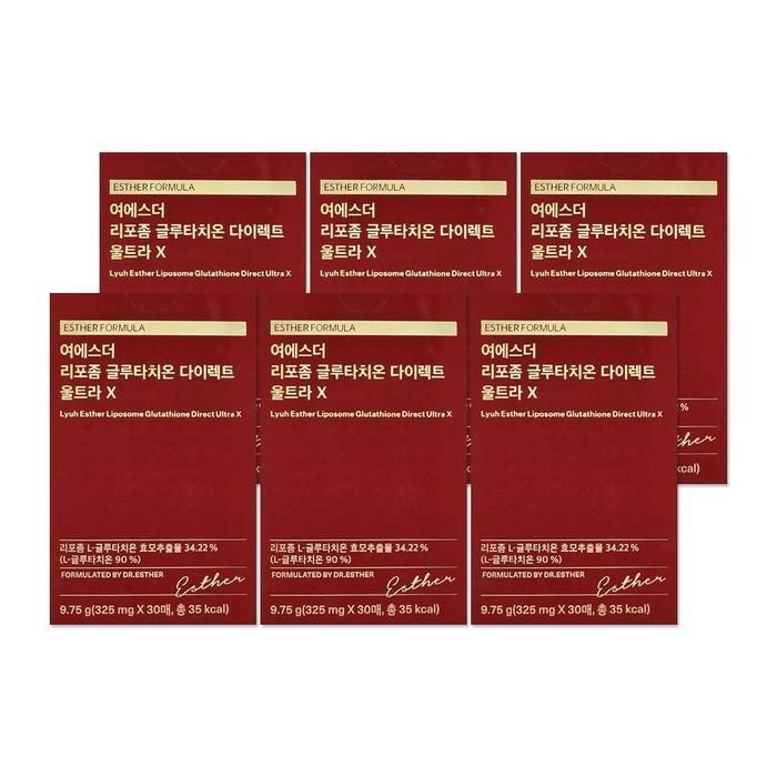 여에스더 리포좀 글루타치온 다이렉트 울트라X 325mg 30매 6개/mjc