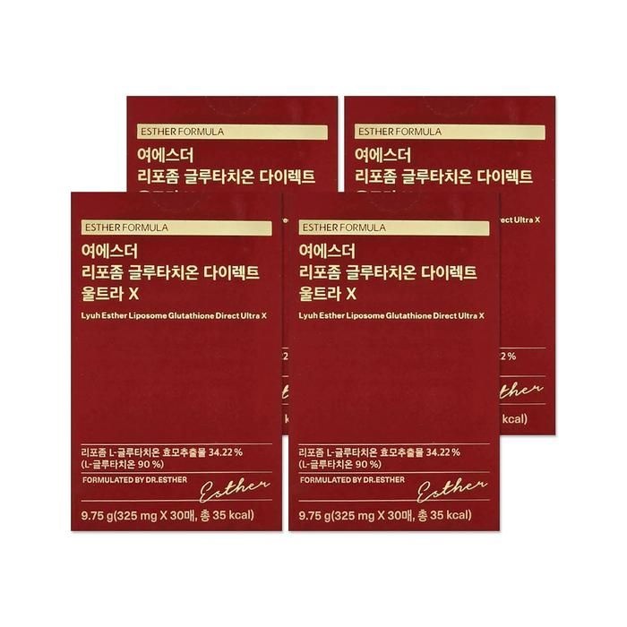 여에스더 리포좀 글루타치온 다이렉트 울트라X 325mg 30매 4개/mjc