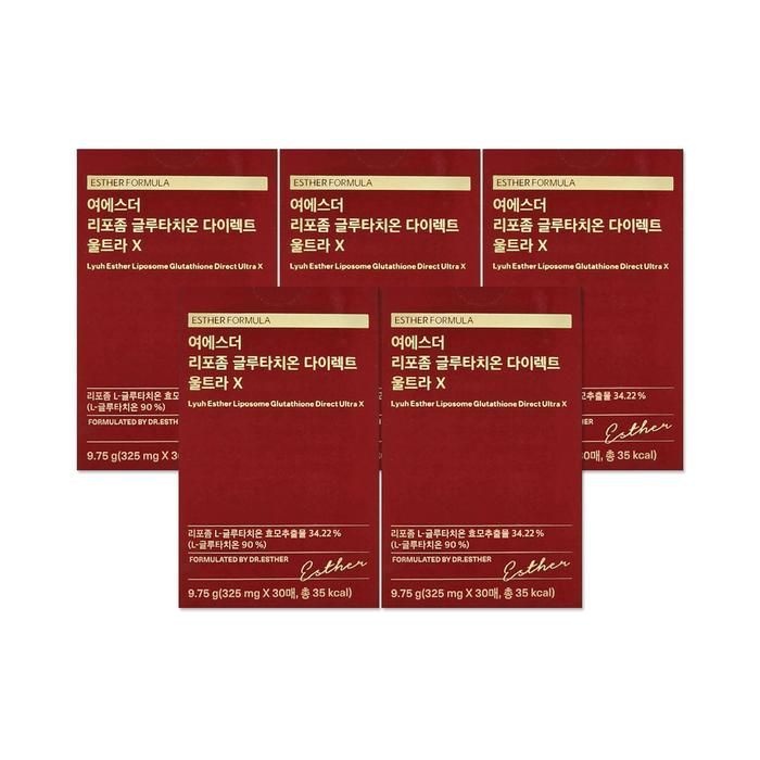 여에스더 리포좀 글루타치온 다이렉트 울트라X 325mg 30매 5개/mjc