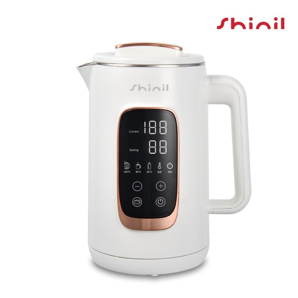 신일 전기 보온 포트 대용량 1.5L 아이보리 스텐 티팟 주전자 (아이보리)