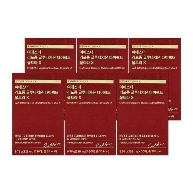 여에스더 리포좀 글루타치온 다이렉트 울트라X 325mg 30매 6개/mjc