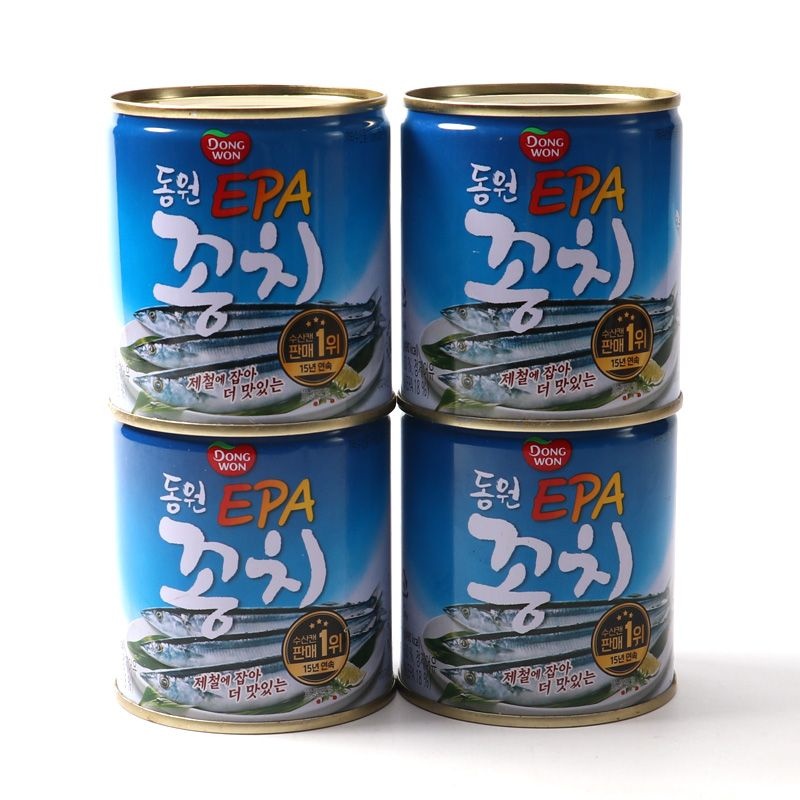 동원 EPA 꽁치 통조림 280g x 4캔 / 반찬 꽁치캔