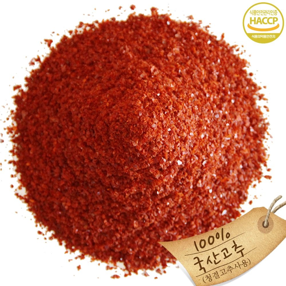 26년 햇고추가루 괴산청결 고춧가루2kg/국내산100%/haccp위생가공 (김치/양념용2kg(보통맛))