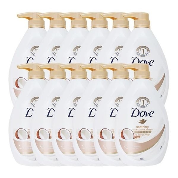 도브 수딩 코코넛 오트 바디워시 1kg x12