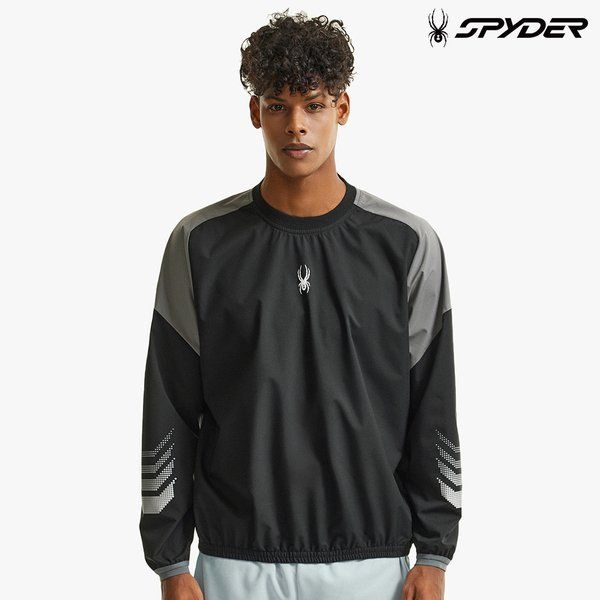 스파이더 남성 트레이닝 프로웹 스웻셔츠 SPHFCNRL201MBLK F7G2H9J4 X5Y8Z3A1 (095)