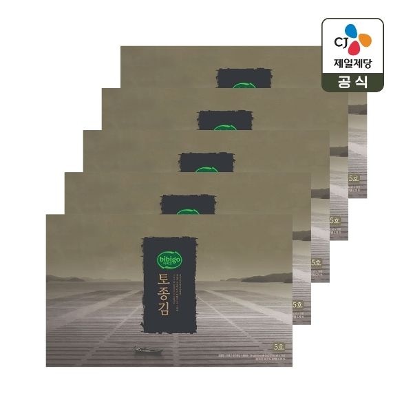 [CJ 선물세트] 비비고 토종김 5호 5개 1박스 쇼핑백일체형