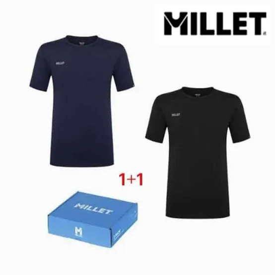 밀레 정상가 69,000 원 26년 남성 말로 2팩 기능성 반팔 라운드 티셔츠_MUVUT469 ARD418 BTV310