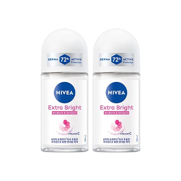 니베아 맨 니베아 데오드란트 롤온 엑스트라 브라이트 50ml X2개