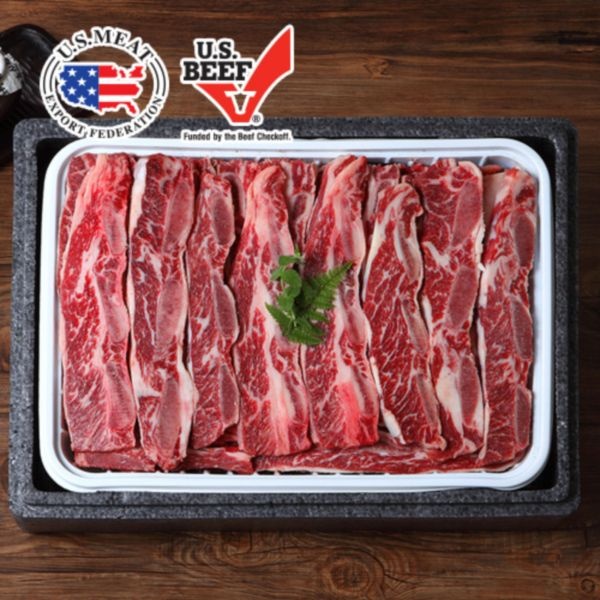 [롯데백화점] 인정식탁 비앤피월드 초이스등급 꽃갈비 LA갈비 선물세트 4kg (미국산)