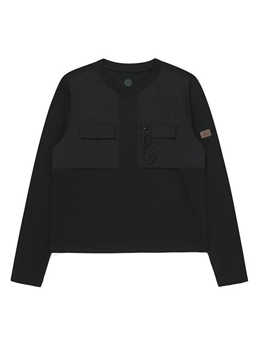 [롯데백화점] 비비씨어스 BE51TL01W160 W 우븐패치 롱슬리브_Black