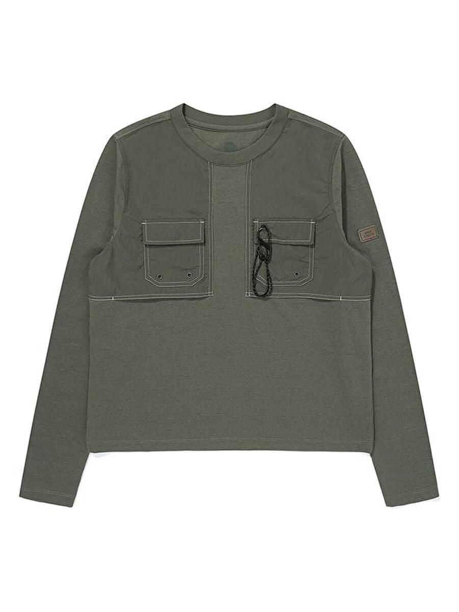 [롯데백화점] 비비씨어스 BE51TL01W950 W 우븐패치 롱슬리브_Ash Khaki