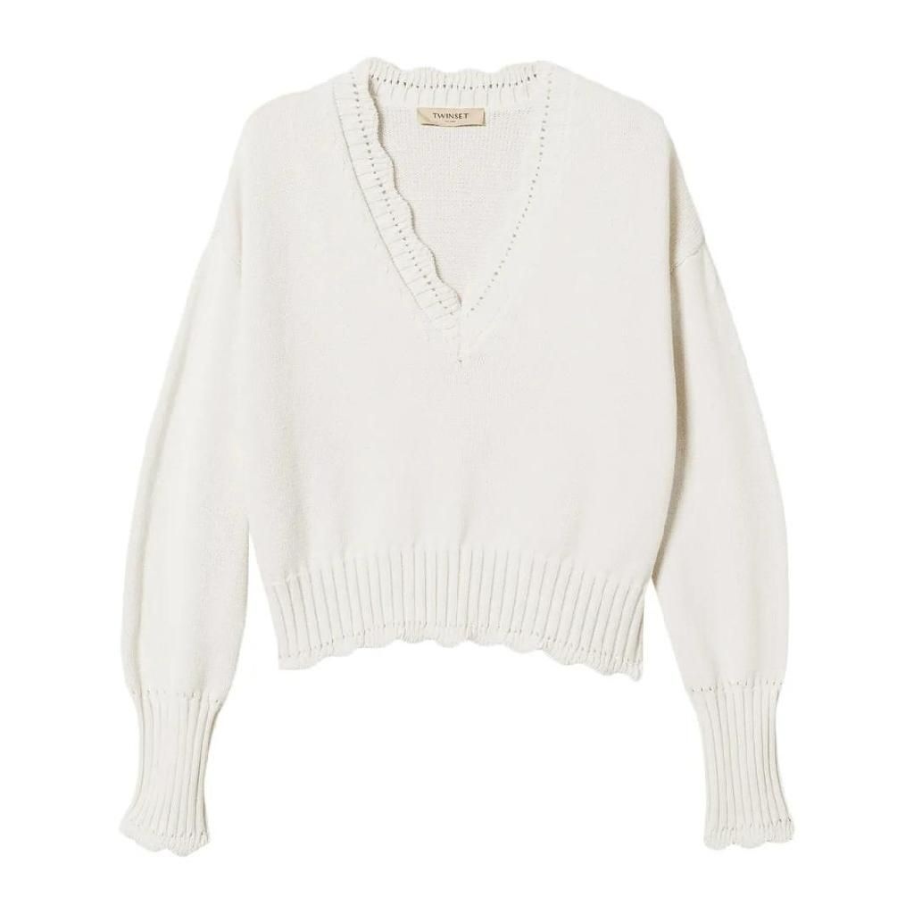 TWINSET 물결 에지 스웨터 251TP3160 TP439031253
