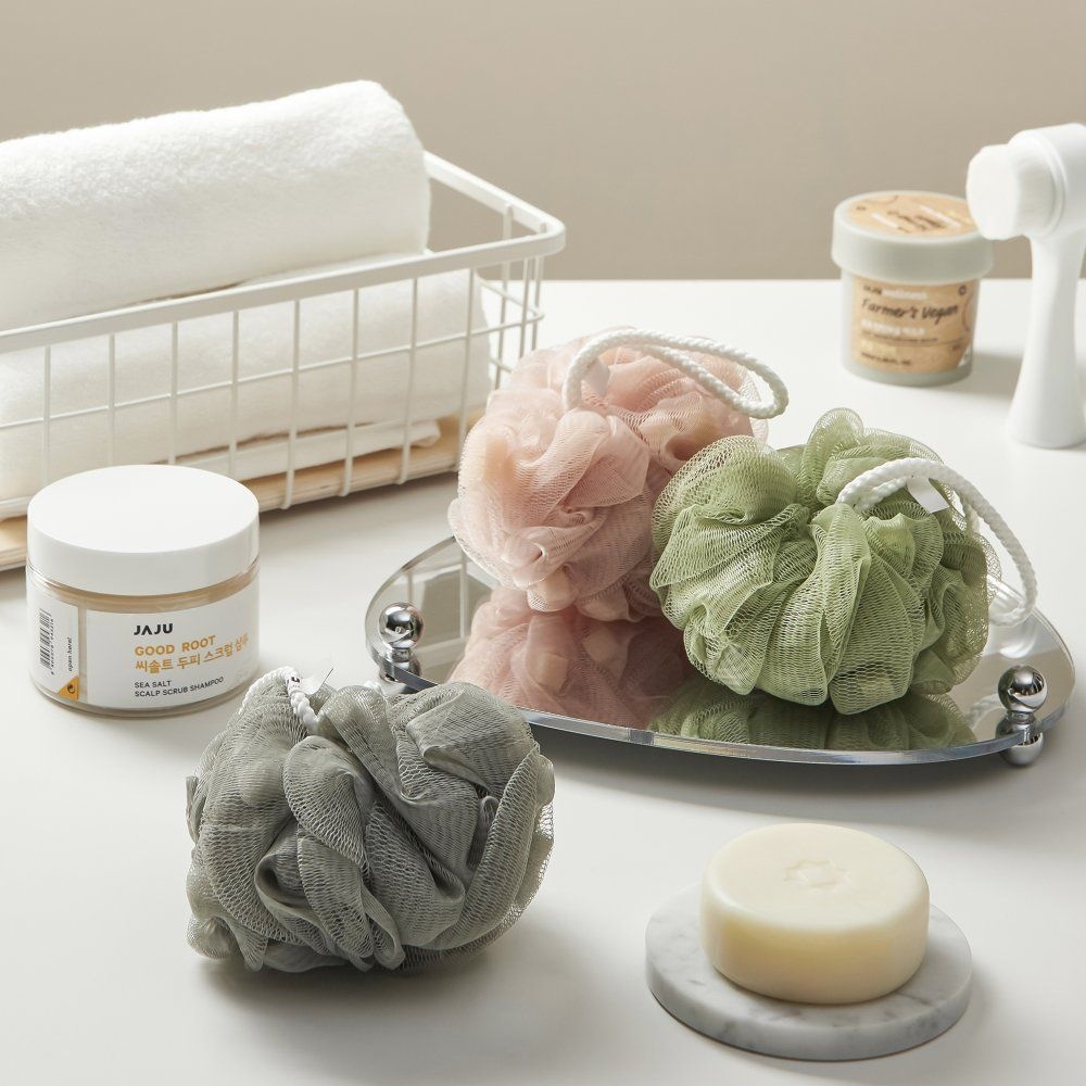 JAJU 부드러운 거품 샤워볼 3P 8806075979362