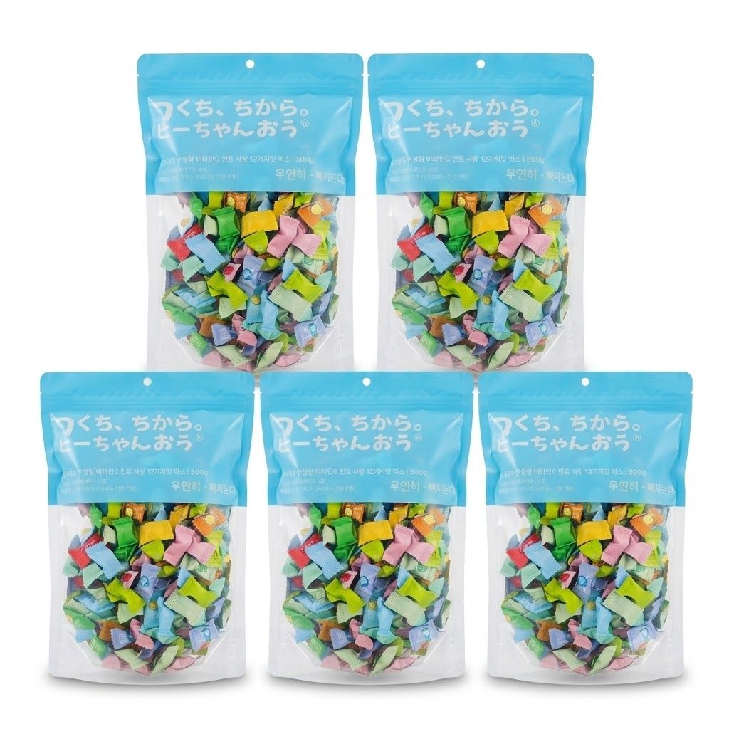 샤오커오라 설탕 12가지맛 혼합 100g 5개 총 500g (총 500g)