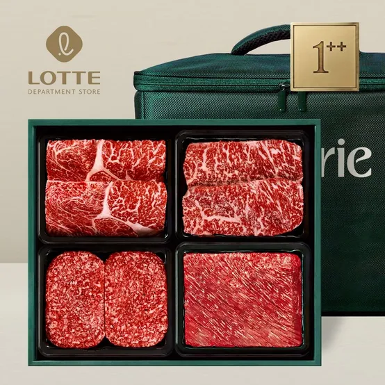 1++등급 한우세트 헤리티지2호 (1.6kg, 각400g 등심+채끝+불고기용+국거리)